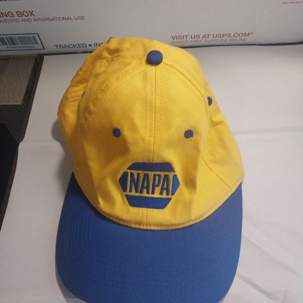 Napa Auto Parts Yellow Blue 75th Anniversary 1925-2000 Adjustable Hat